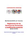 REGLAMENTO DE LOS SERVICIOS DE PREVENCION