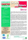 La Lettre des Acteurs de CHANTIER école N°43