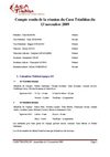 Compte rendu Novembre 2010