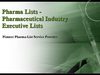 Pharmaceutical Industry Executive Lists