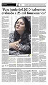 Para Junio 2010 habremos evaluado a 25 mil funcionarios