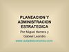 AG03-PLANEACION Y ADMINISTRACION ESTRATEGICA