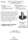 De la transformation chimique à l'équation de réaction