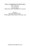 The Cambridge History of China Volume 14, The People's Republic, Part 1