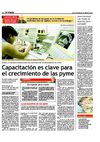 Capacitación es la clave para el crecimiento económico