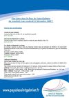 Semainier du vendredi 4 au vendredi 11 Décembre 2009