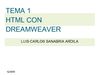 EXPOSICION HTML DREAMWEAVER