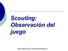 SCOUTING, por Pedro Sánchez.