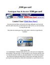 $500 gas card