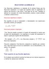 FRACCIONES ALGEBRAICAS