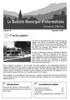 Bulletin municipal d'informations - Septembre 2009
