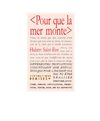 Pour que la mer monte