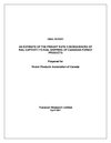 An Estimate Of The Freight Rate Consequences Of Rail Captivity To Rail Shippers Of Canadian Forest Products - Final...