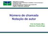 Classificação - Tabela de cutter