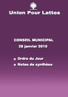 Conseil Municipal 28 janvier 2010