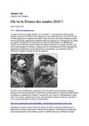 Où va la France des années 2010 ?