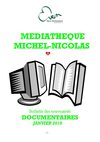 BULLETIN DES NOUVEAUTES DOCUMENTAIRES janvier 2010