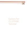Colors for CLOTHIM Tutorial