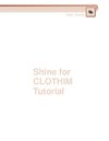 Shine for CLOTHIM Tutorial