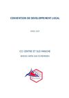 Convention de développement local - CCI Centre et Sud Manche
