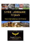 SYRIE JORDANIE Circuit : 13 Jours ~ 11 Nuits
