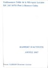 Rapport d'activités - EPF Lorraine 1987