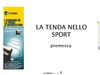 LA TENDA NELLO SPORT premessa