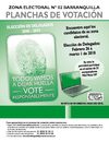 Plancha Zona Electoral Barranquilla