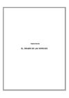 EL ORIGEN DE LAS ESPECIES DE CHARLES DARWIN