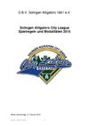 Regeln und Durchführung City League 2010