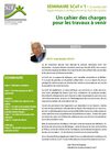 Synthèse séminaire n°1 "Un cahier des charges pour les travaux à venir" du 28 novembre 2009