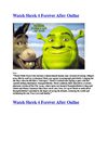 Watch Shrek 4 Forever After Online