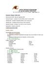 Planning des cours de l’Institut National de Gemmologie - Paris - 2010