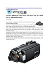 Samsung announced the H-Series full-HD digital camcorders.