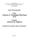 Programme Science et technologie electrique