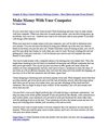 Make Money With Your Computer