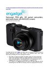 Samsung's PMA gifts: HD pocket camcorders, point-and-shoots with AMOLED screens