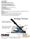 Dahle 18e Vantage Lever Trimmer Manual