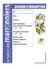 Dossier d'inscription complet