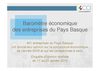 Baromètre économique du Pays Basque Janvier 2010