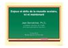 Enjeux et défis de la réussite scolaire, ici et maintenant