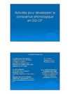 activités pour développer la conscience phonologique