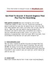 Get Paid to Search- 6 Search Engines That Pay You for Searching