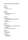 CRONOLOGÍA DE LA LITERATURA ESPAÑOLA