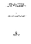 Card, Orson Scott - Characters & Viewpoint (Elements of Fiction Writing)