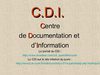 Présentation du CDI
