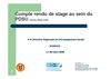 compte rendu de stage DRDS-ES mars 2008