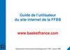 Guide d'utilisation BasketFrance