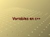 variables en c++