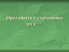 operadores y expresiones en c++ esquema